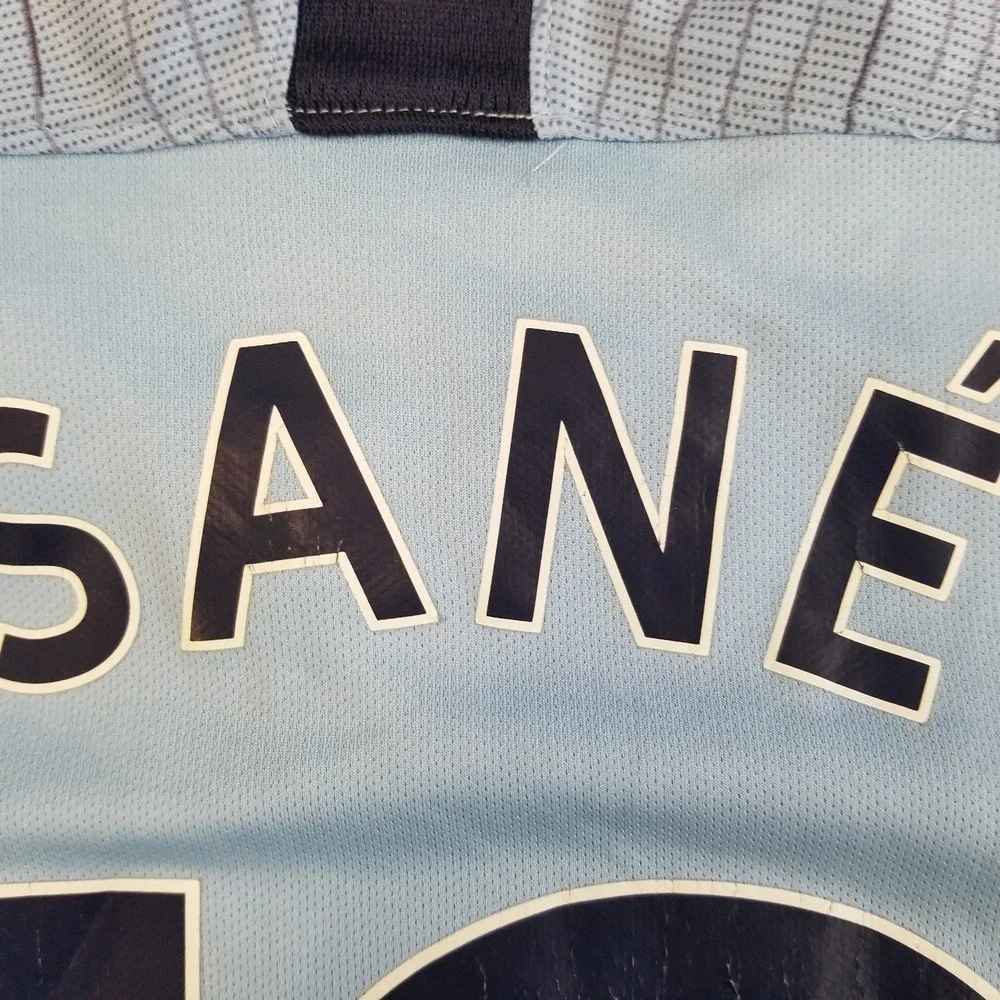 Manchester City Soccer Jersey Large Home Football Shirt Nike  SANE #19 2018